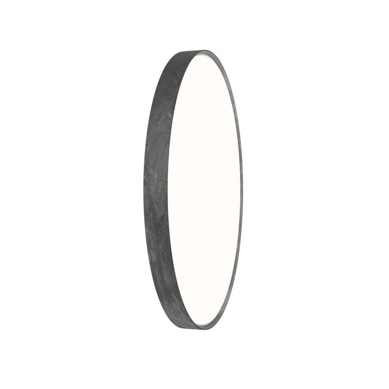 Wandleuchte LP SLIM ROUND rohes Aluminium