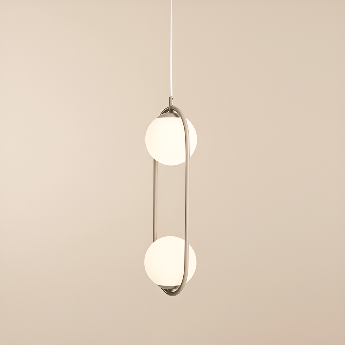 Riva Duo beige hanging lamp