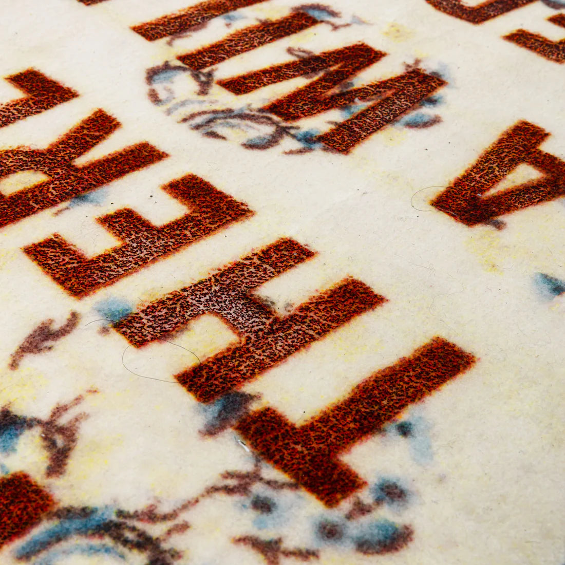 Dekorativer Teppich BURNT - THE WAY cremefarben
