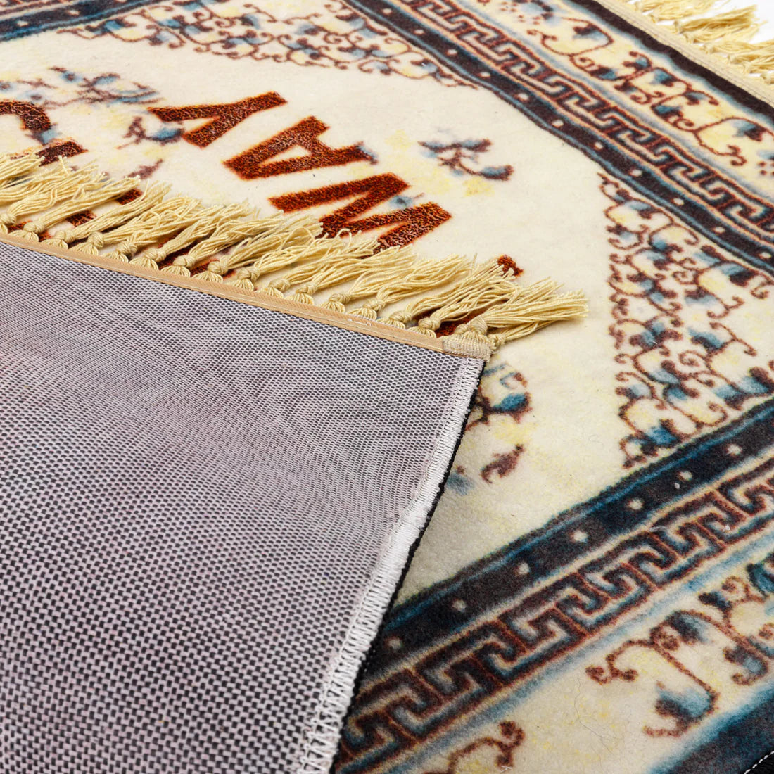 Dekorativer Teppich BURNT - THE WAY cremefarben