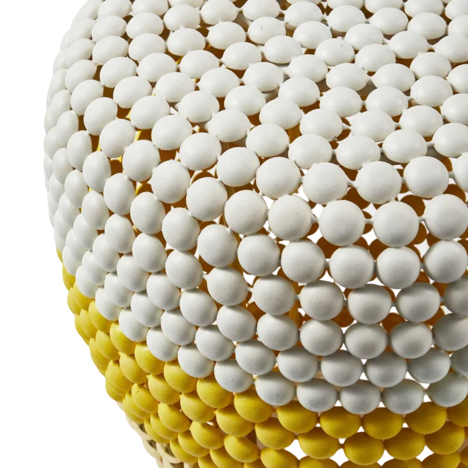 Hocker DOT weiß mit Gelb und Gold