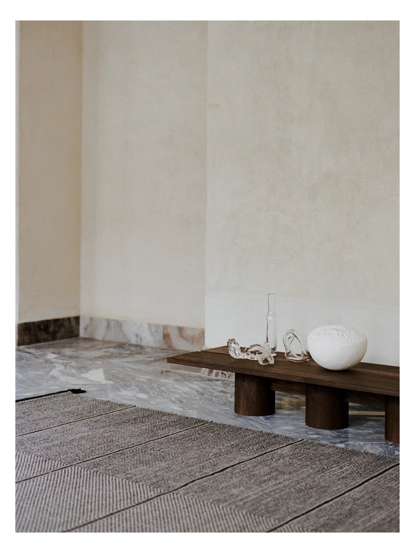 Teppich VISION WALK grau mit dunkelgrau