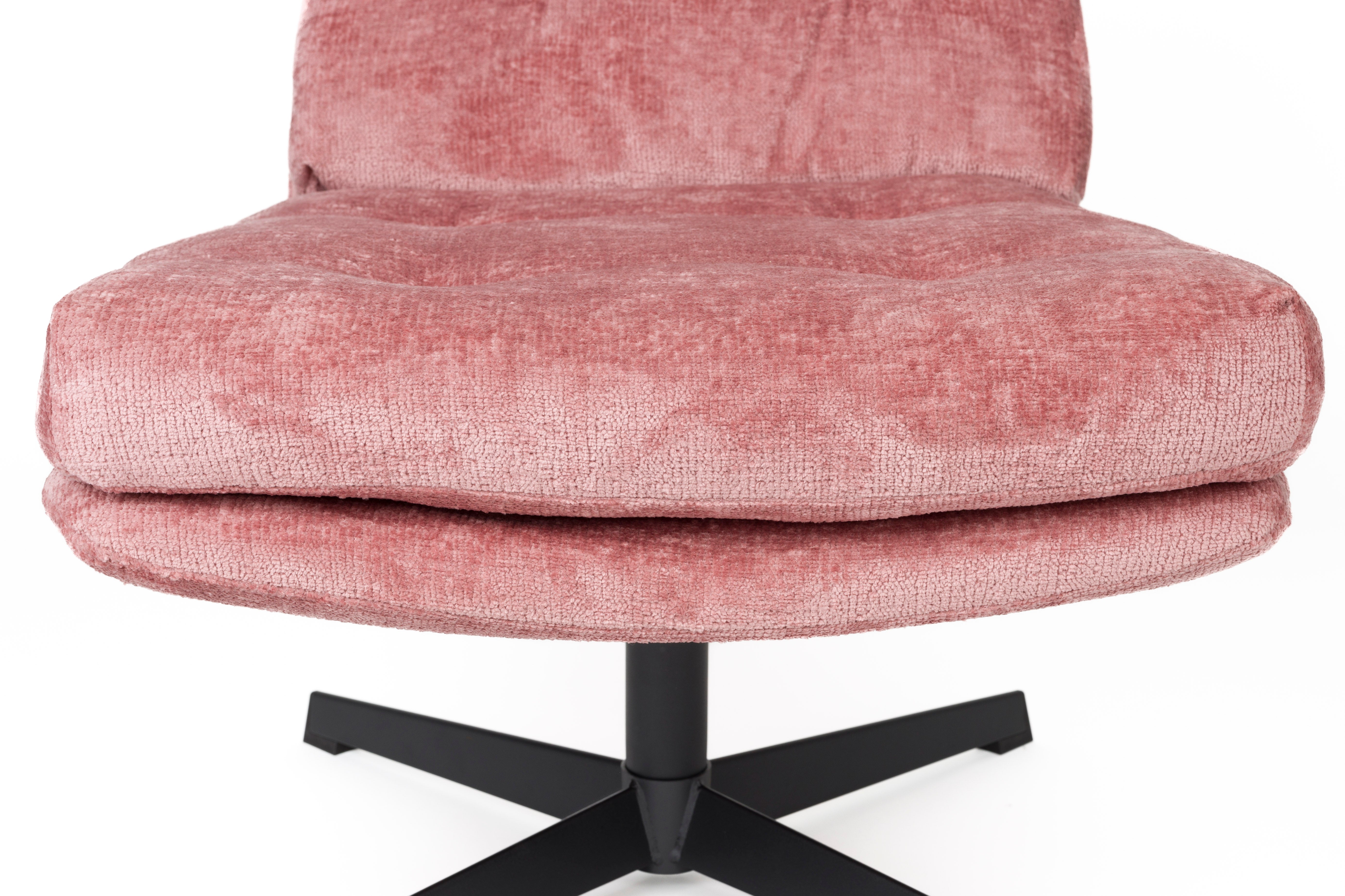 KAI Pink Armchair with Black Base