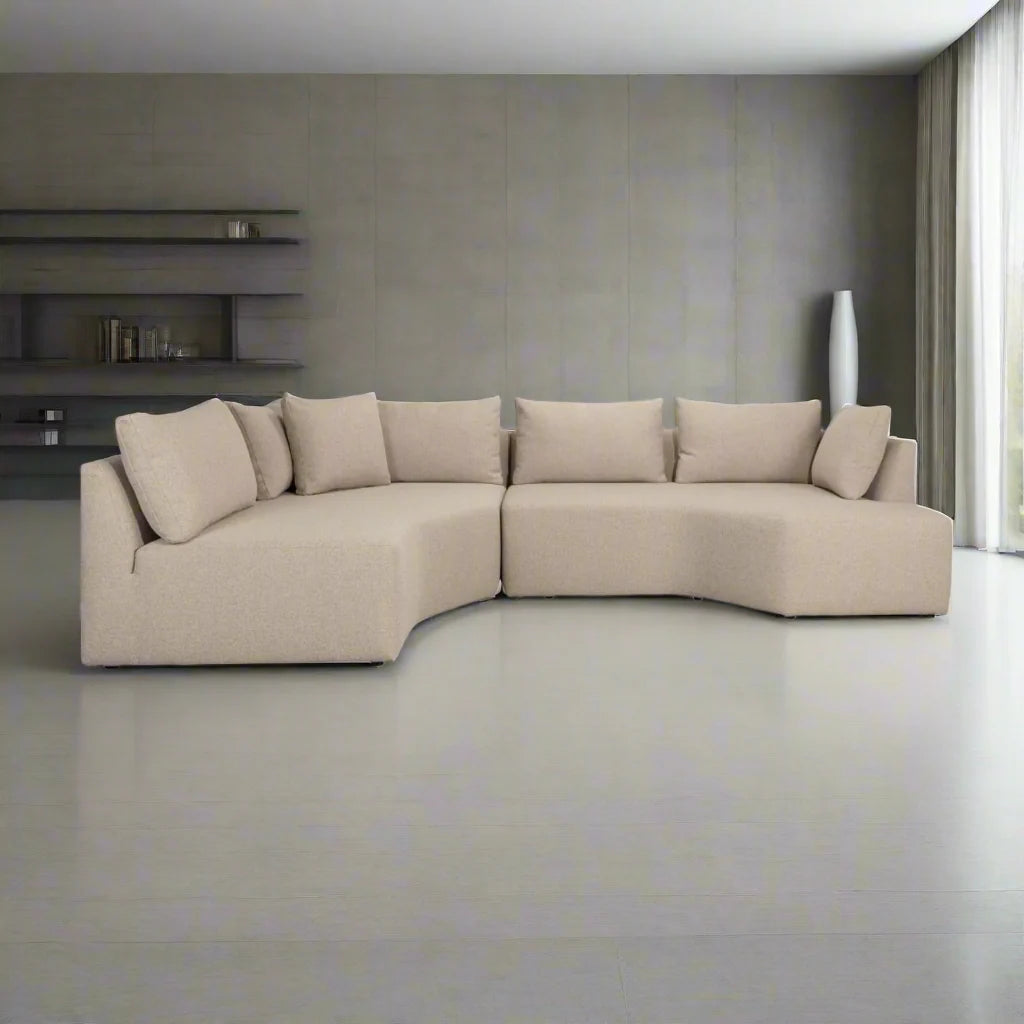 PROSPER modular sofa - left end element cappuccino