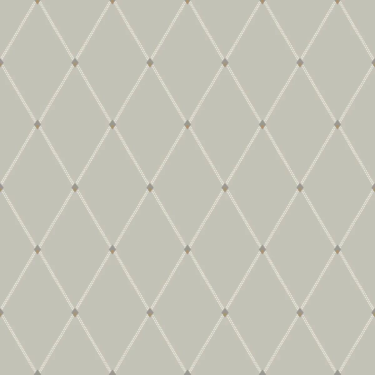 FREDRIK Dark Beige Geometric Pattern Wallpaper