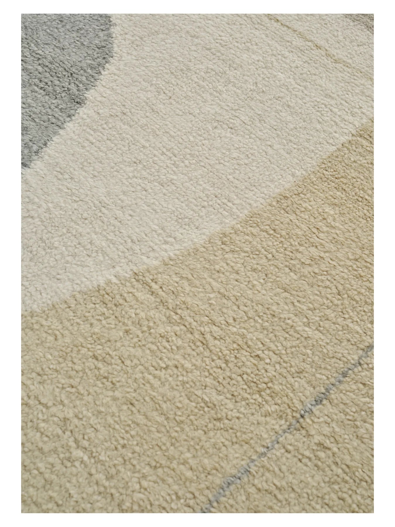 OPTICAL ECHO Rug - VANILLA beige