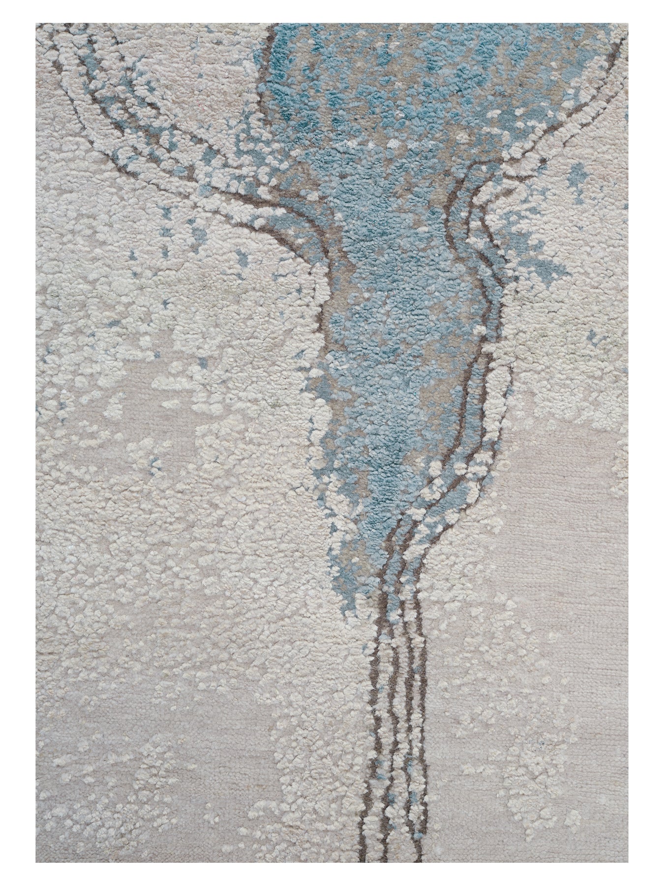 IMMERSED MYTH beige runner with blue