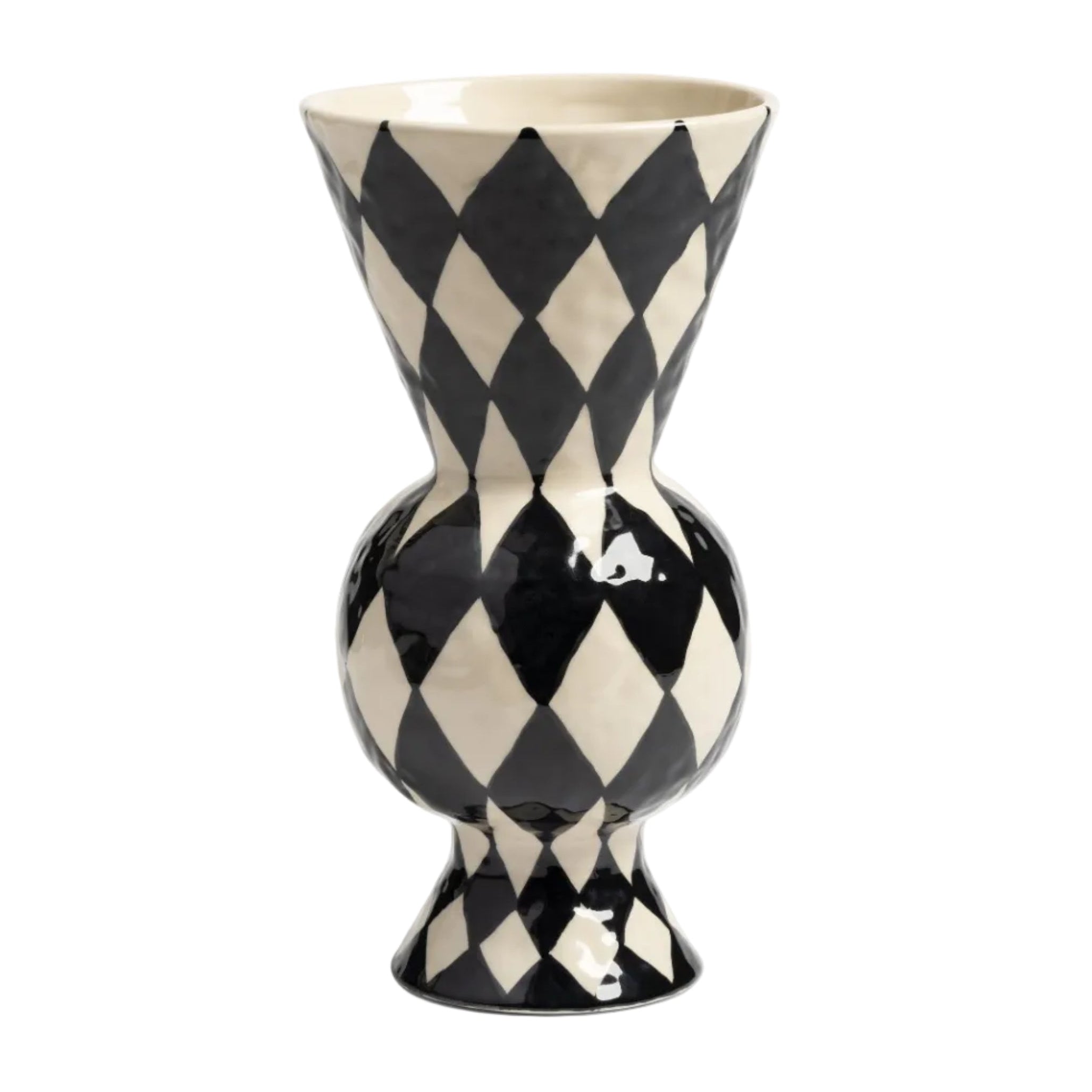 Wachstube RHOMBIC schwarz mit Weiß