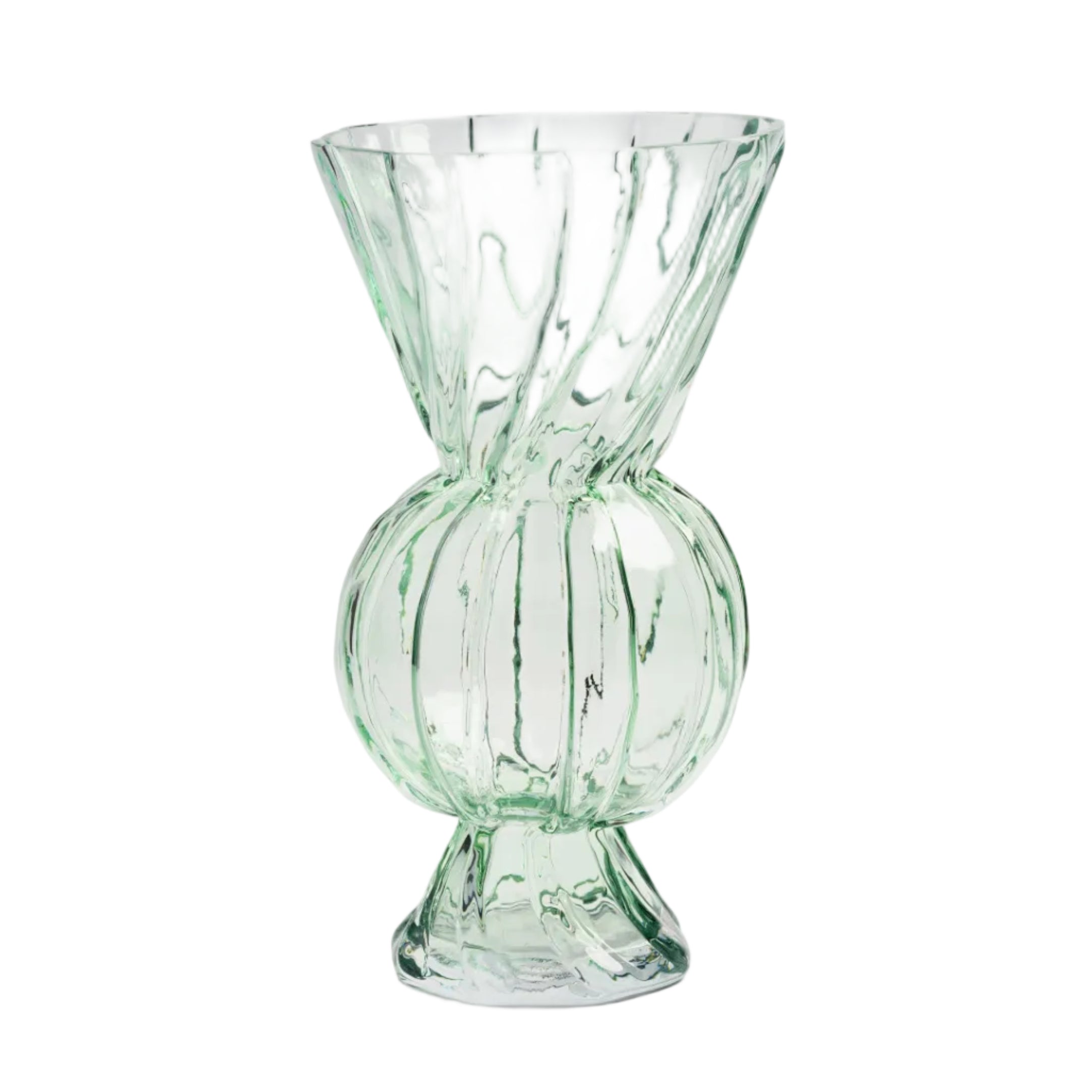 Vase RHOMBIC grünes Glas