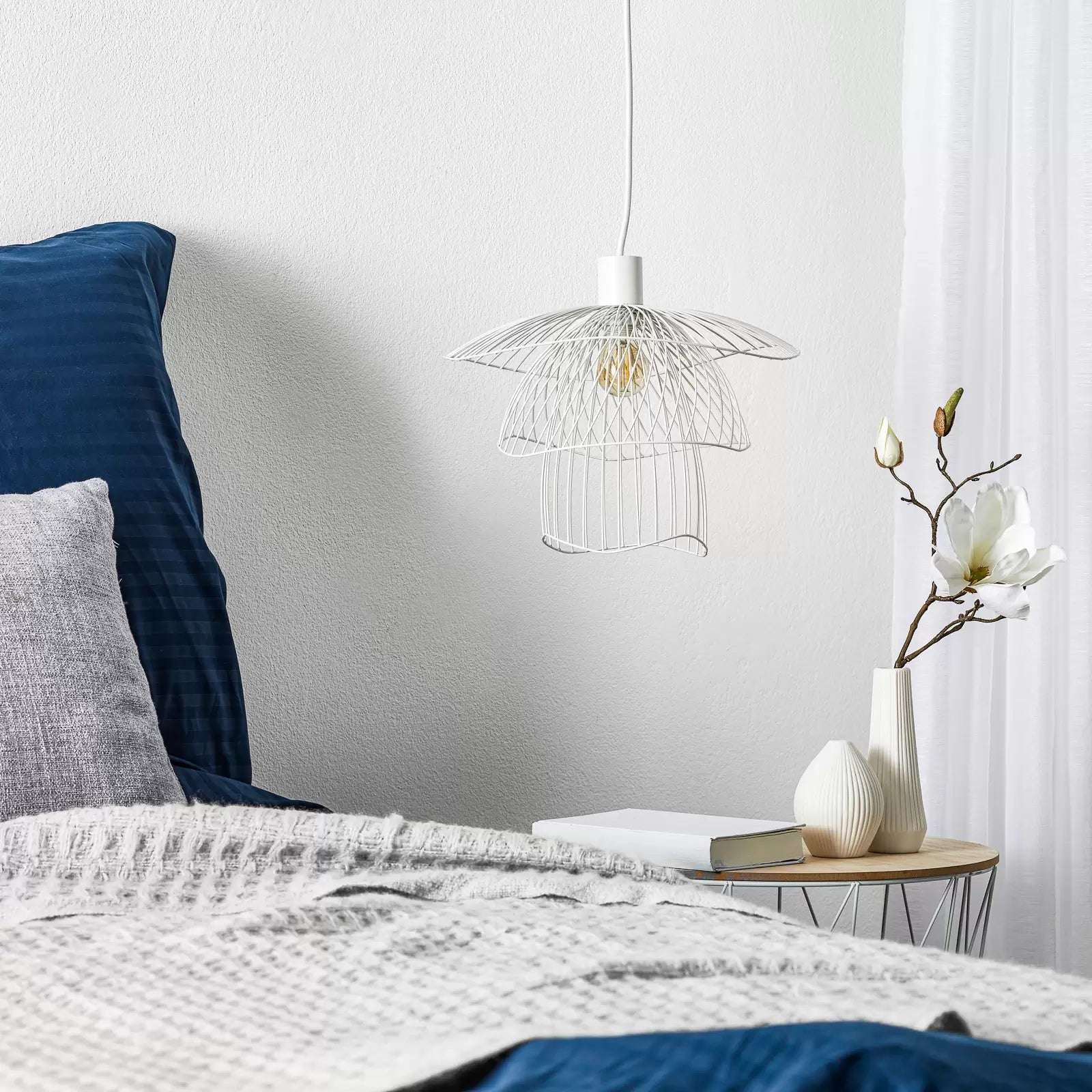 Lampa wisząca PAPILLON biały – Forestier