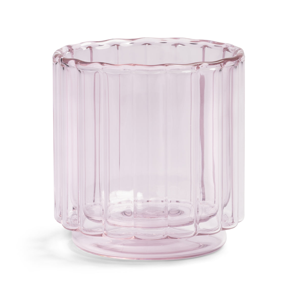 Transparente rosa TUBE-Gläser