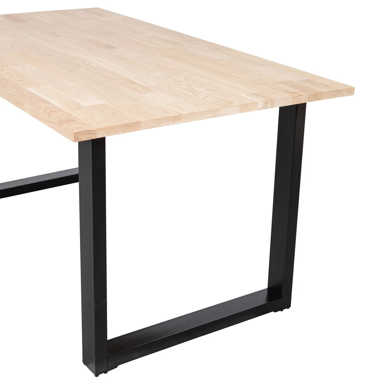 Table tablo oak with a U -shaped base