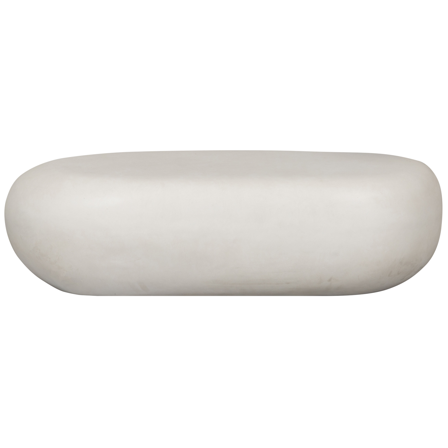 Weißer PEBBLE Gartentisch