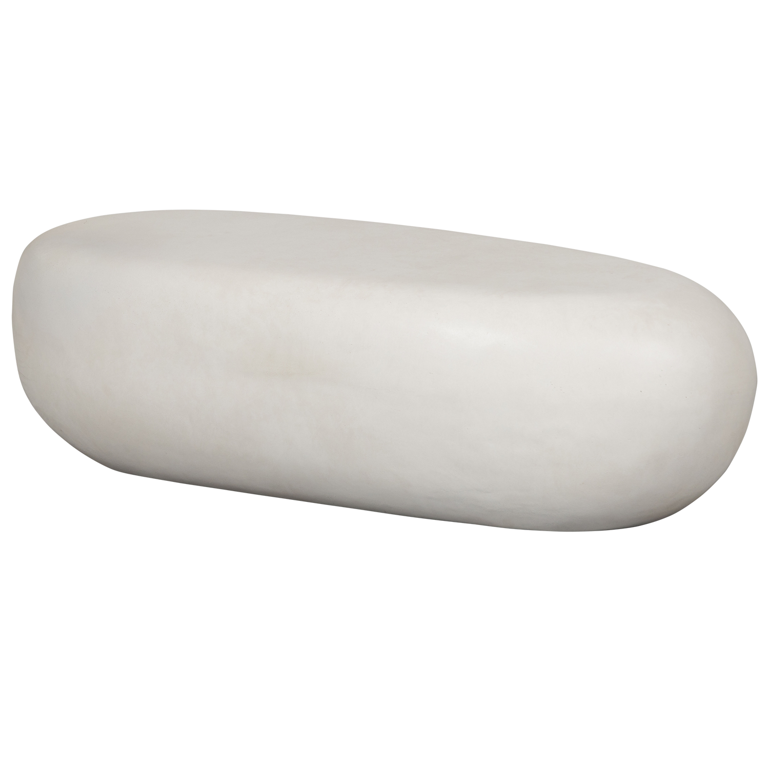 Weißer PEBBLE Gartentisch