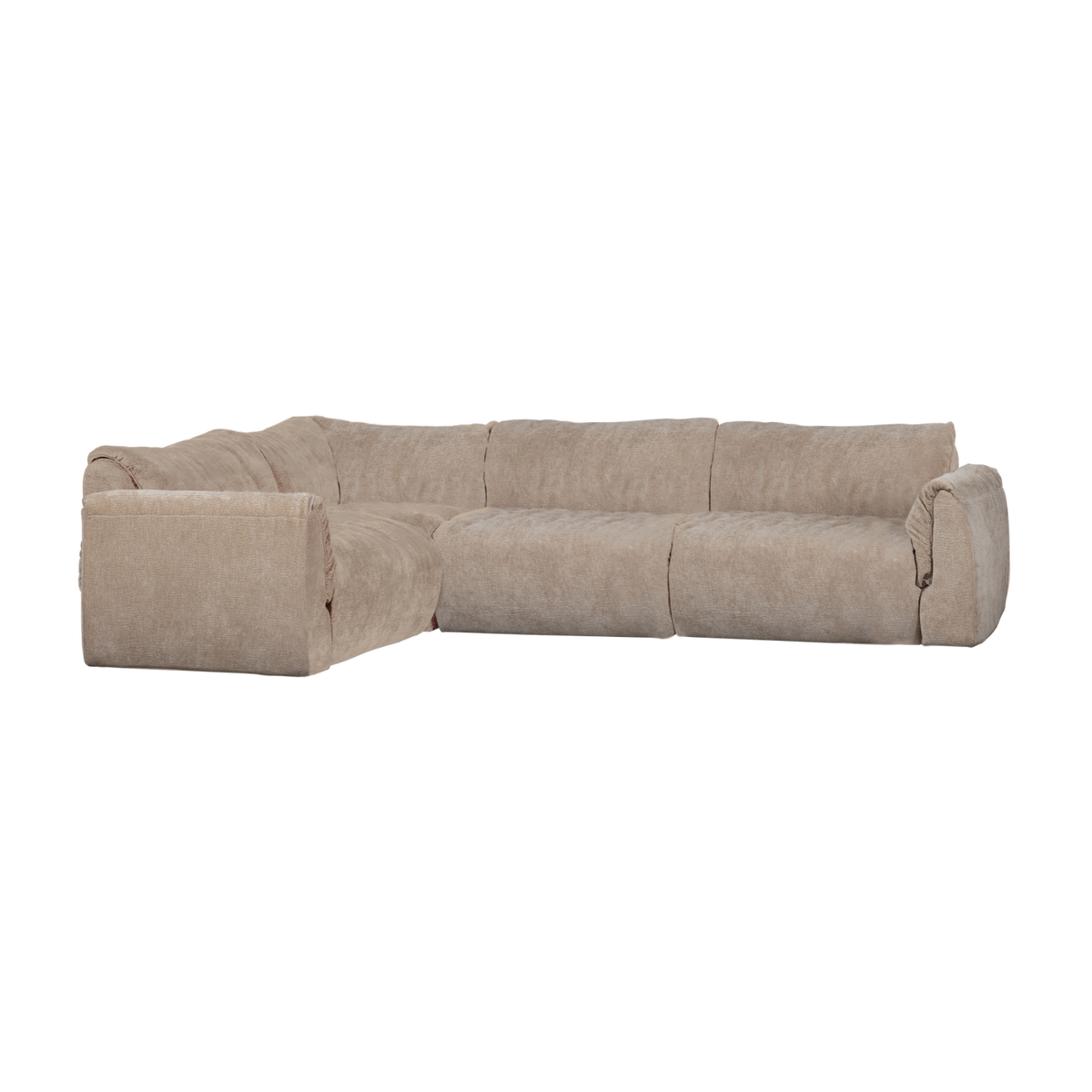 Narożnik BAGGY lewostronny szenil 3D piaskowy – Woood