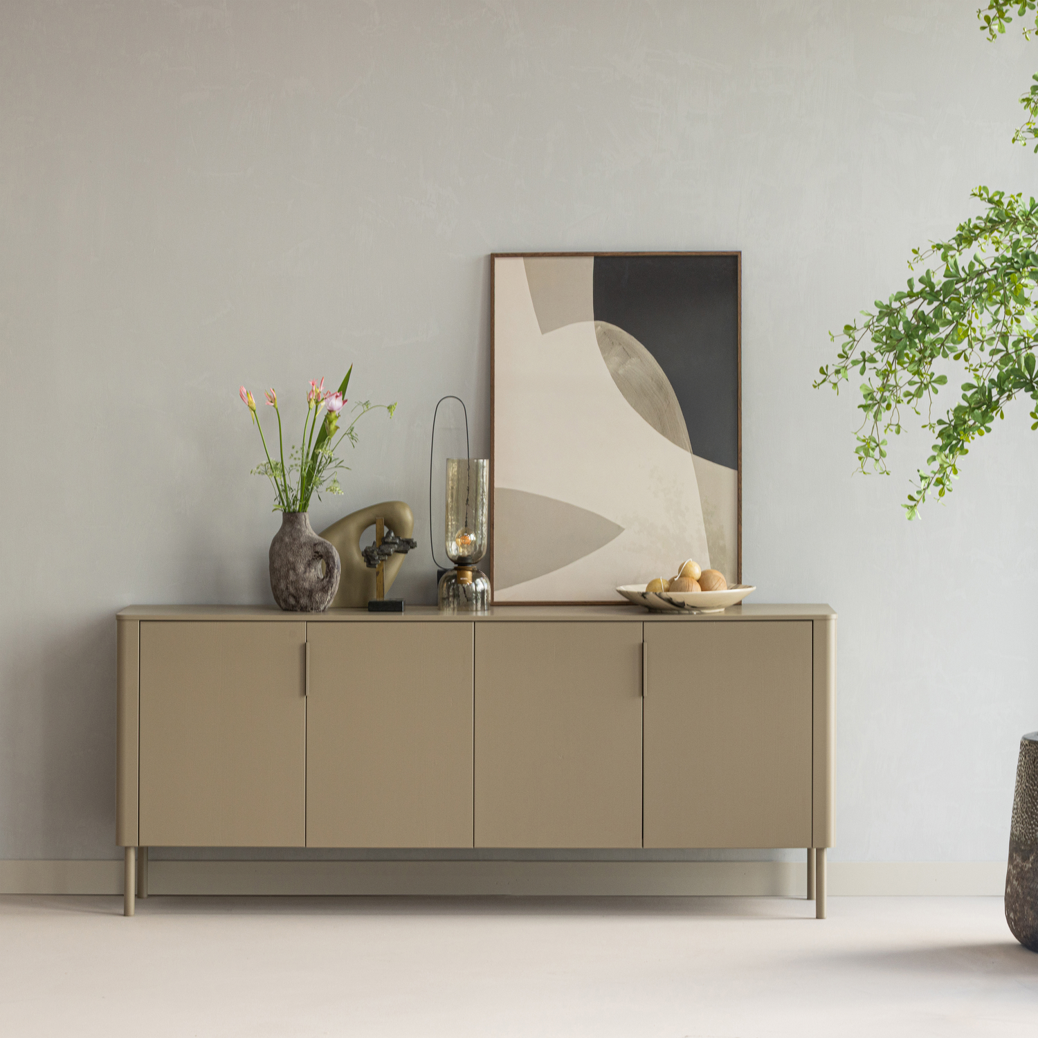 GUNNAR Beige Chest of Drawers