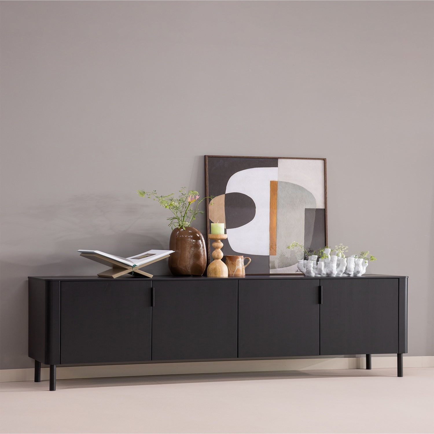 GUNNAR Chest of Drawers Black