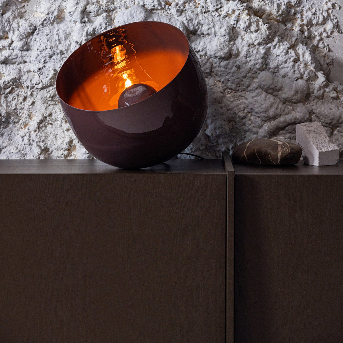 Lampa MERO wysoka brązowy – ujęcie 2