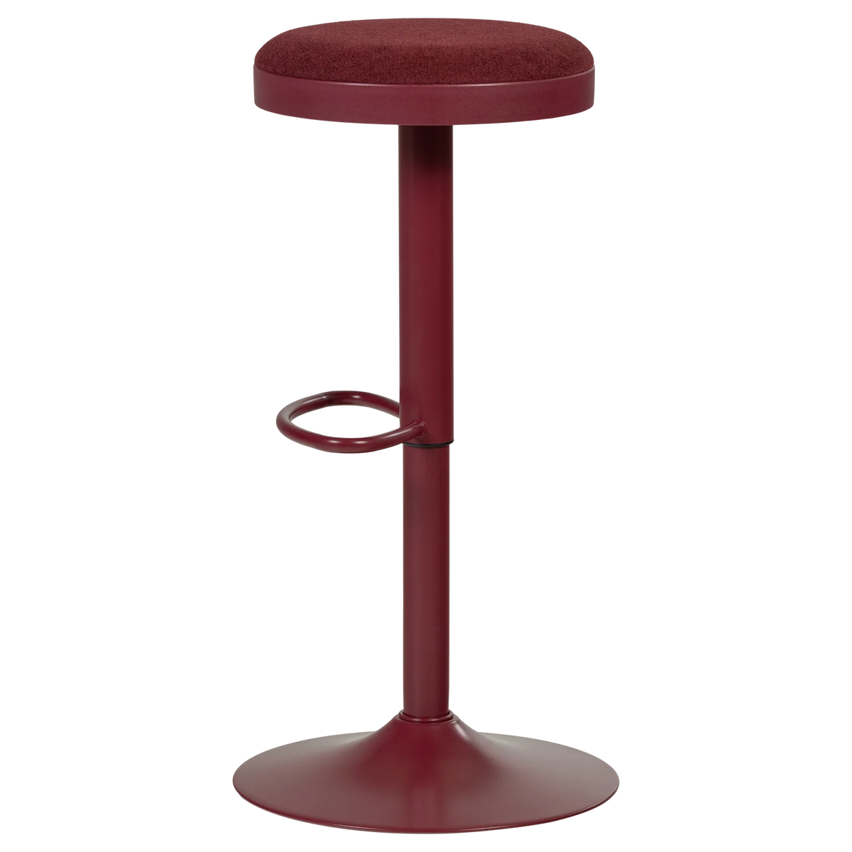 Verstellbarer Hocker MEVO weinrot