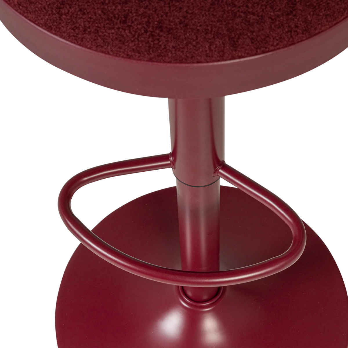 Verstellbarer Hocker MEVO weinrot