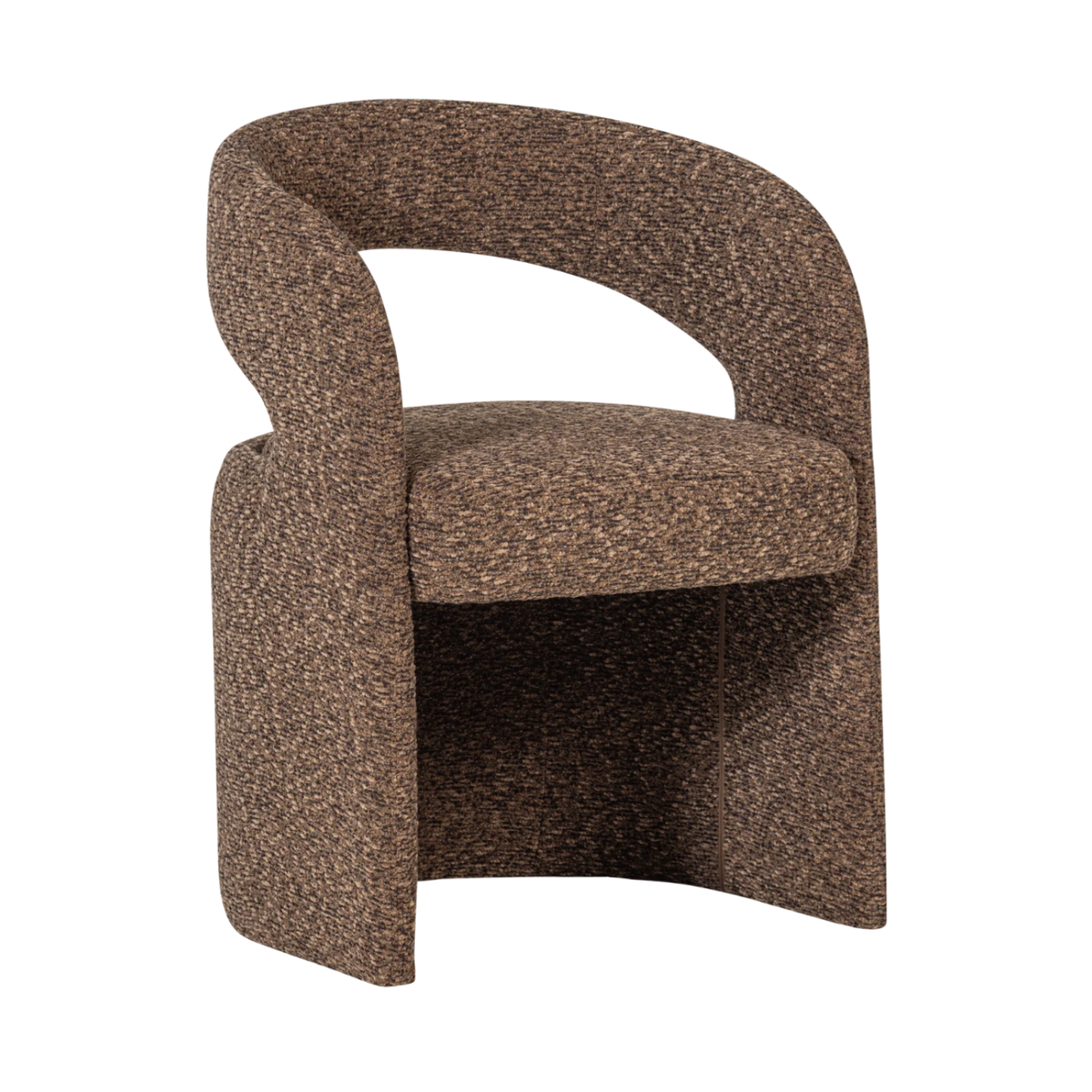 Stuhl LANOR braunes Boucle