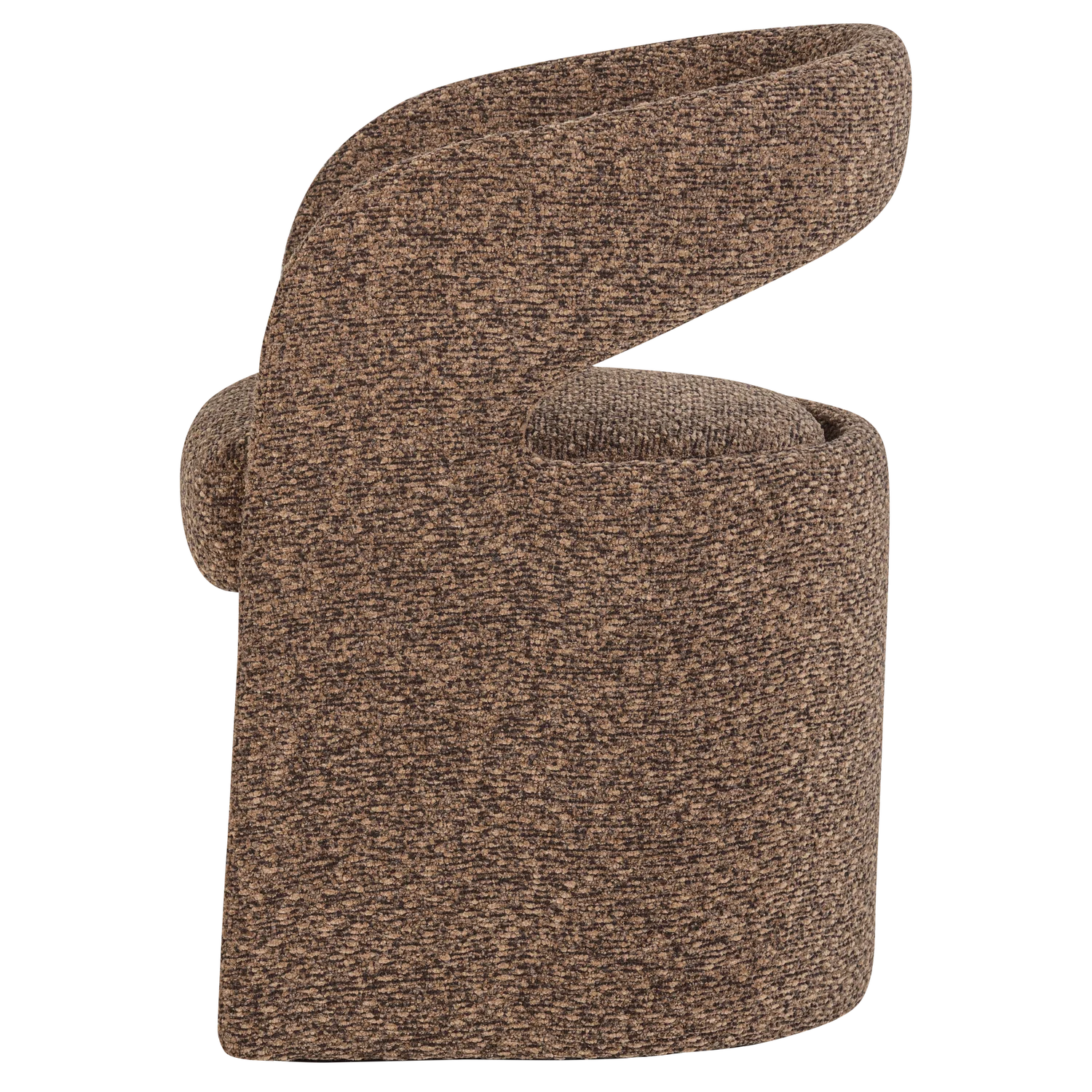 Stuhl LANOR braunes Boucle