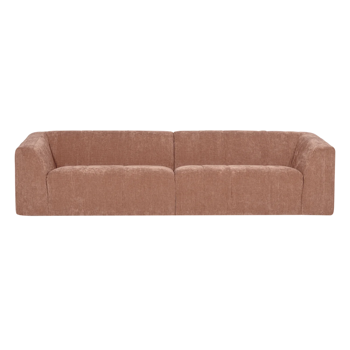 Sofa für 4 Personen OMAIRE rosa Chenille