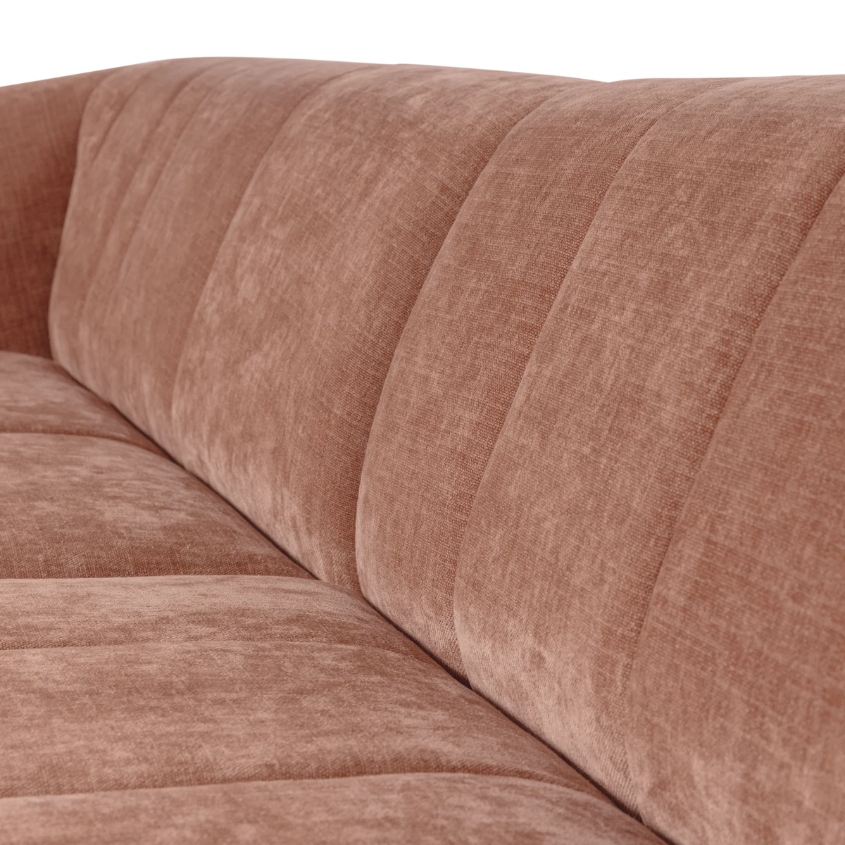 Sofa für 4 Personen OMAIRE rosa Chenille