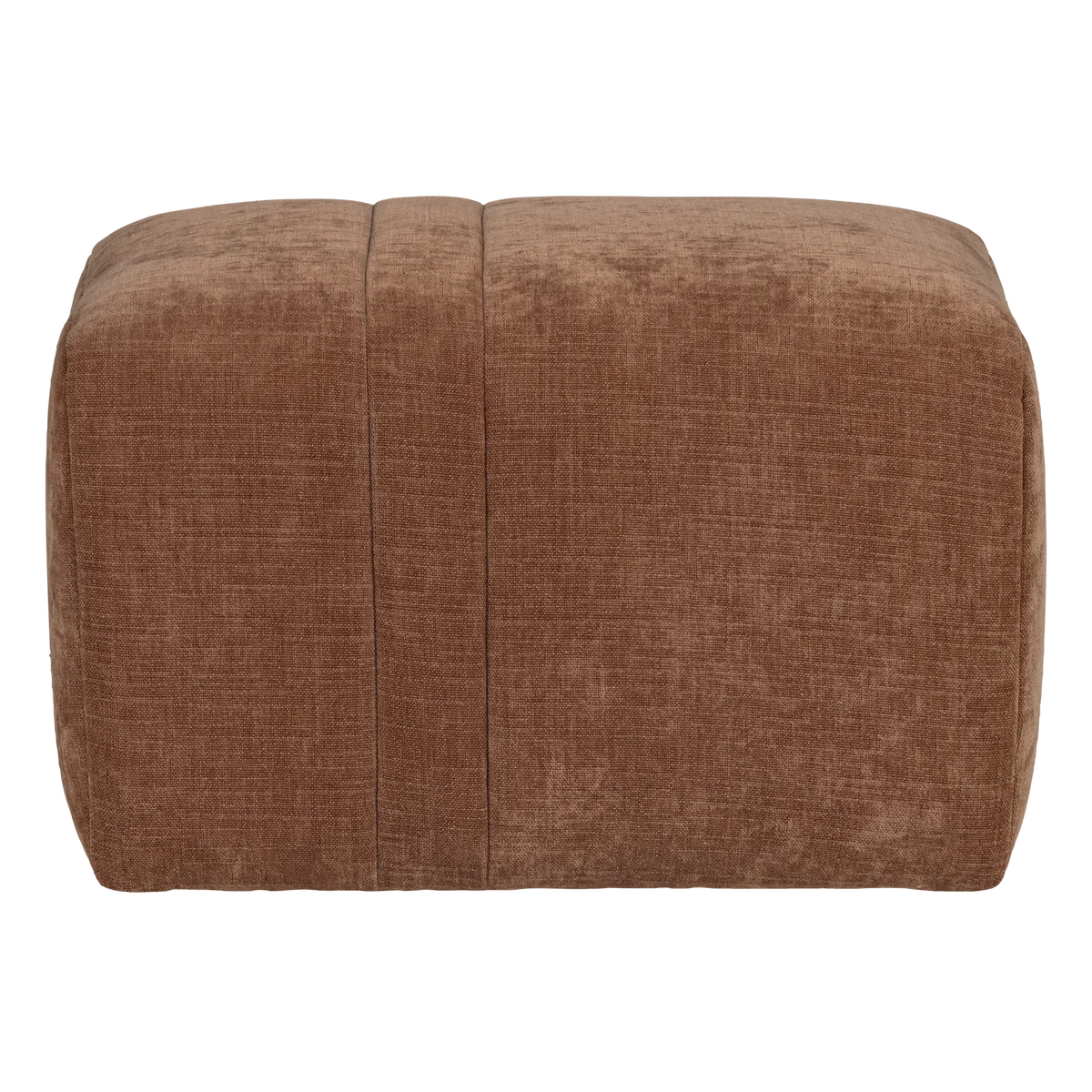 Puff OMAIRE rostbrauner Chenille
