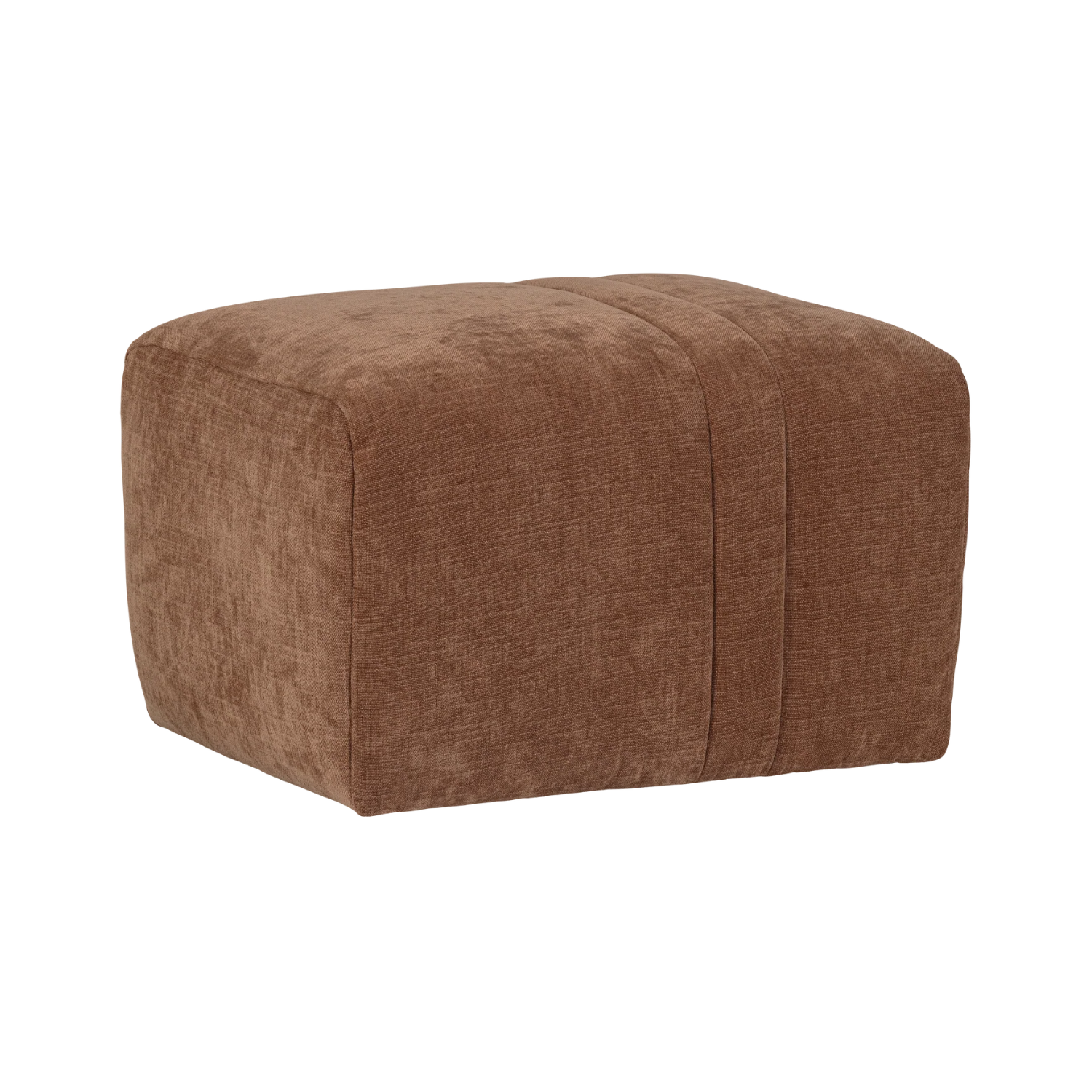 Puff OMAIRE rostbrauner Chenille