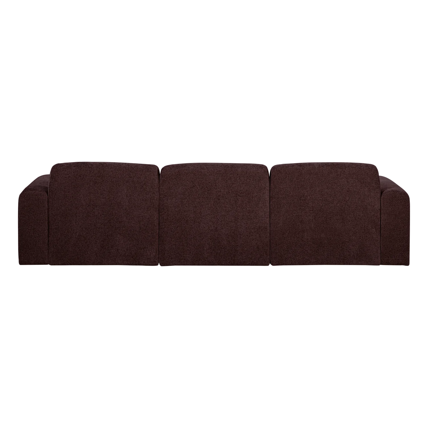 Sofa für 3 Personen UMINA dunkelburgunderfarbener Chenille