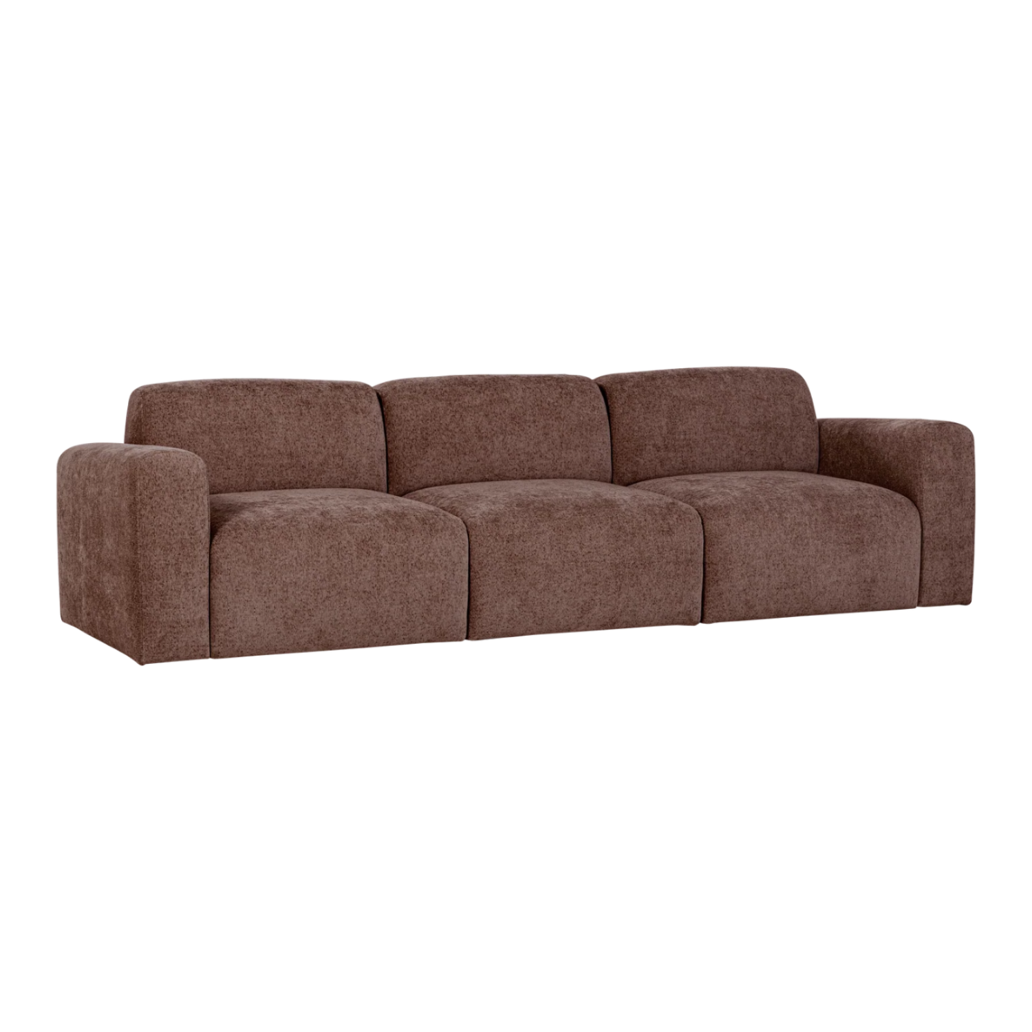 Sofa 3-Sitzer UMINA rosa-braun Chenille