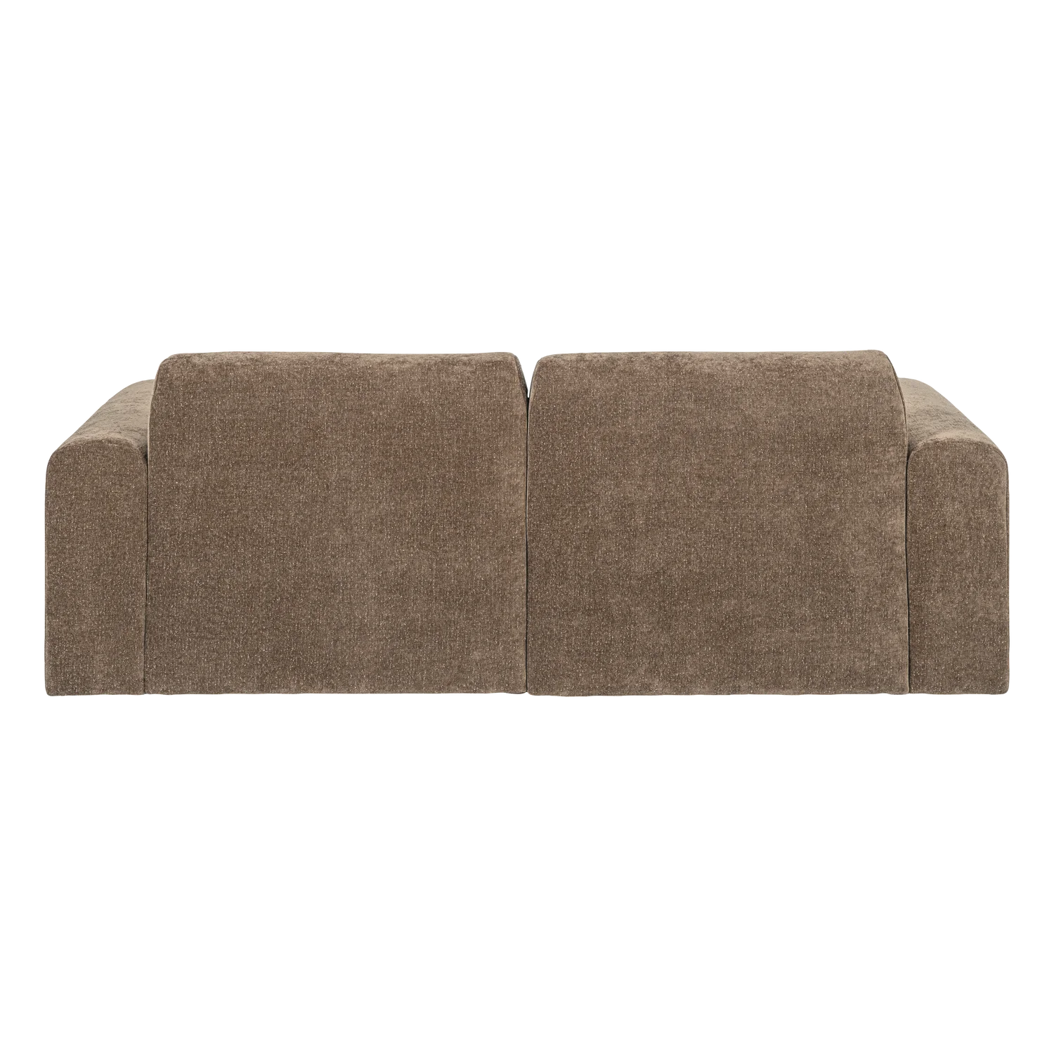 Zweisitzer-Sofa UMINA khakifarbenes Chenille