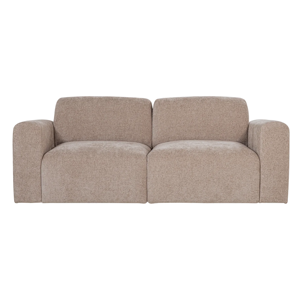 Zweisitzer-Sofa UMINA beiges Chenille
