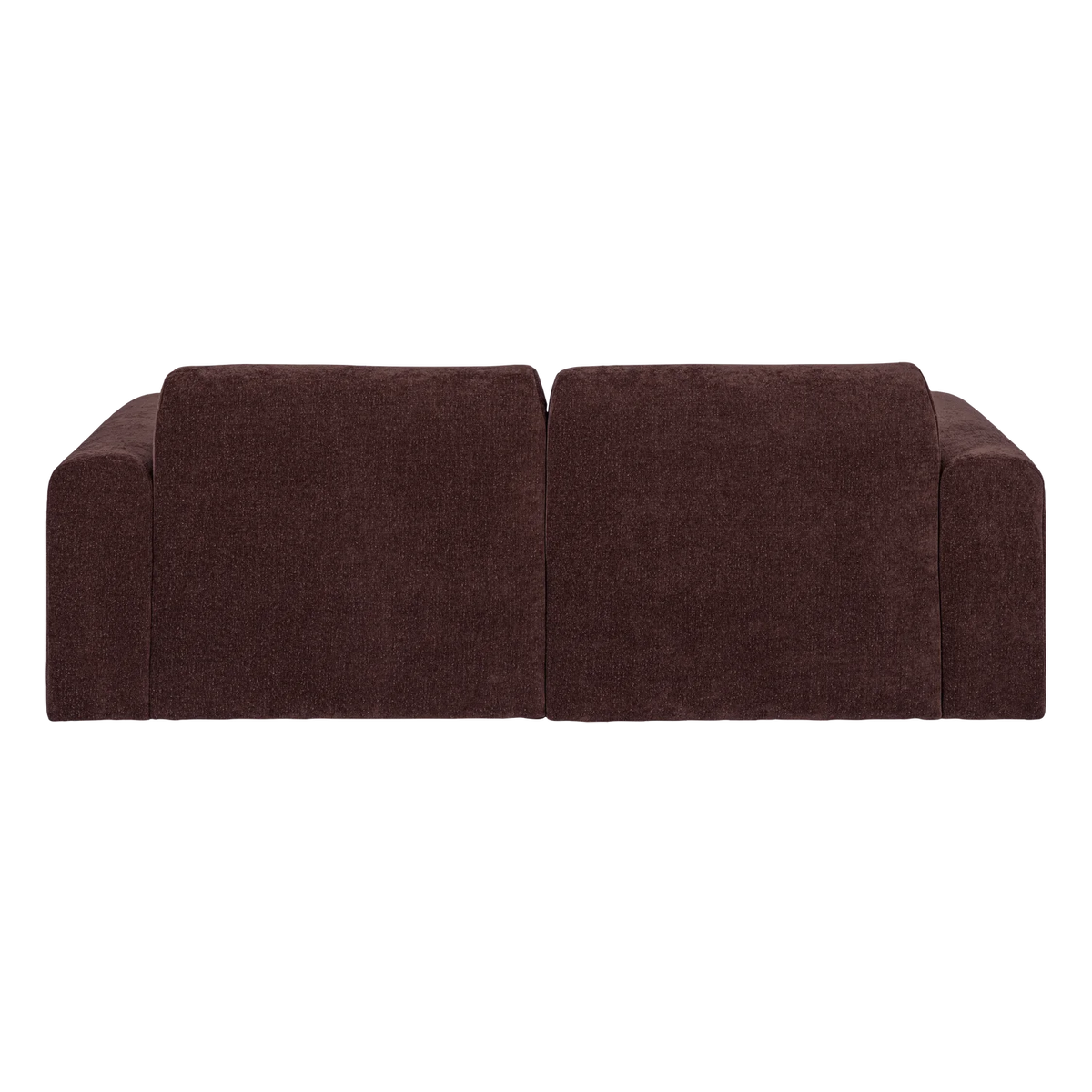 Zweisitzer-Sofa UMINA dunkles Burgunderchenille