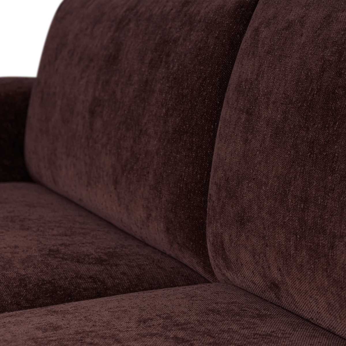Zweisitzer-Sofa UMINA dunkles Burgunderchenille