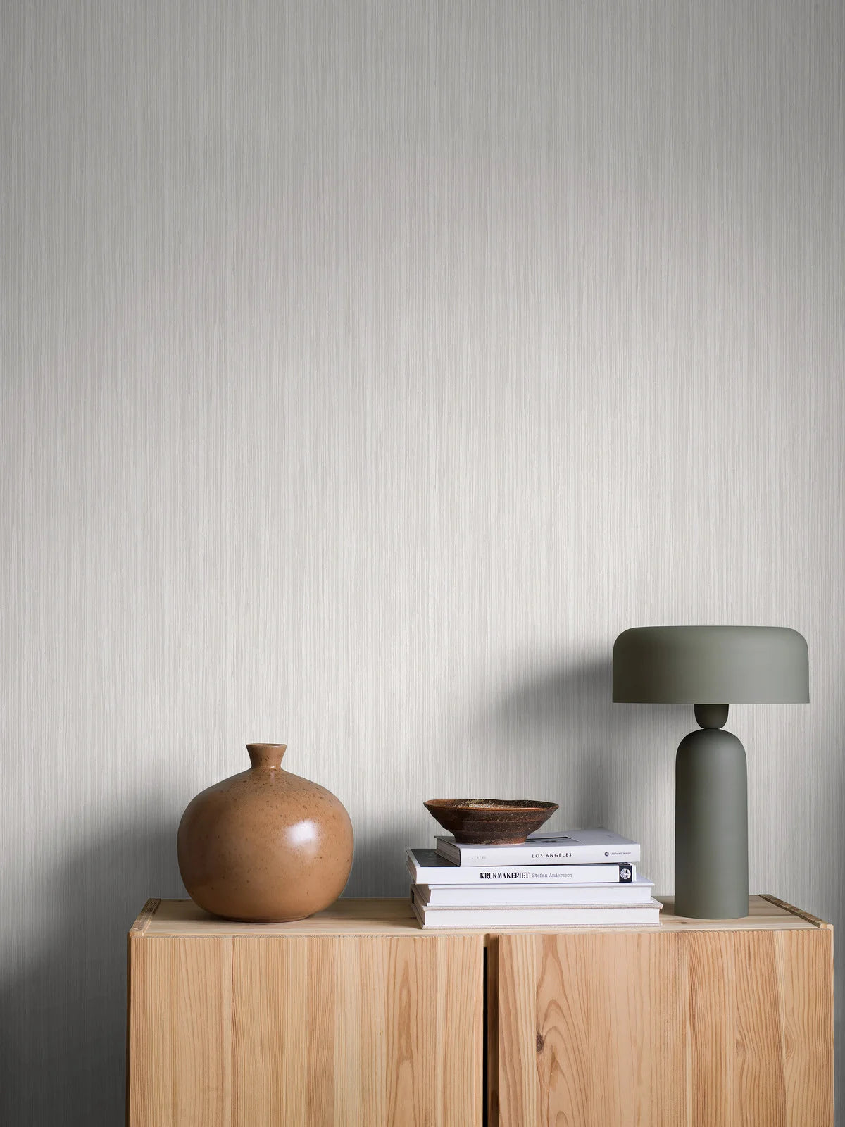 Vlies-Tapete mit grafischem Muster INGA grau