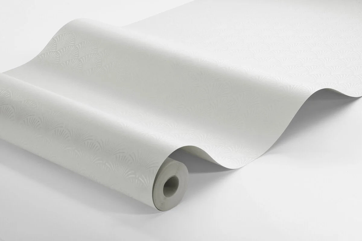 Non-woven paper wallpaper with geometric pattern SAMIRA broken white