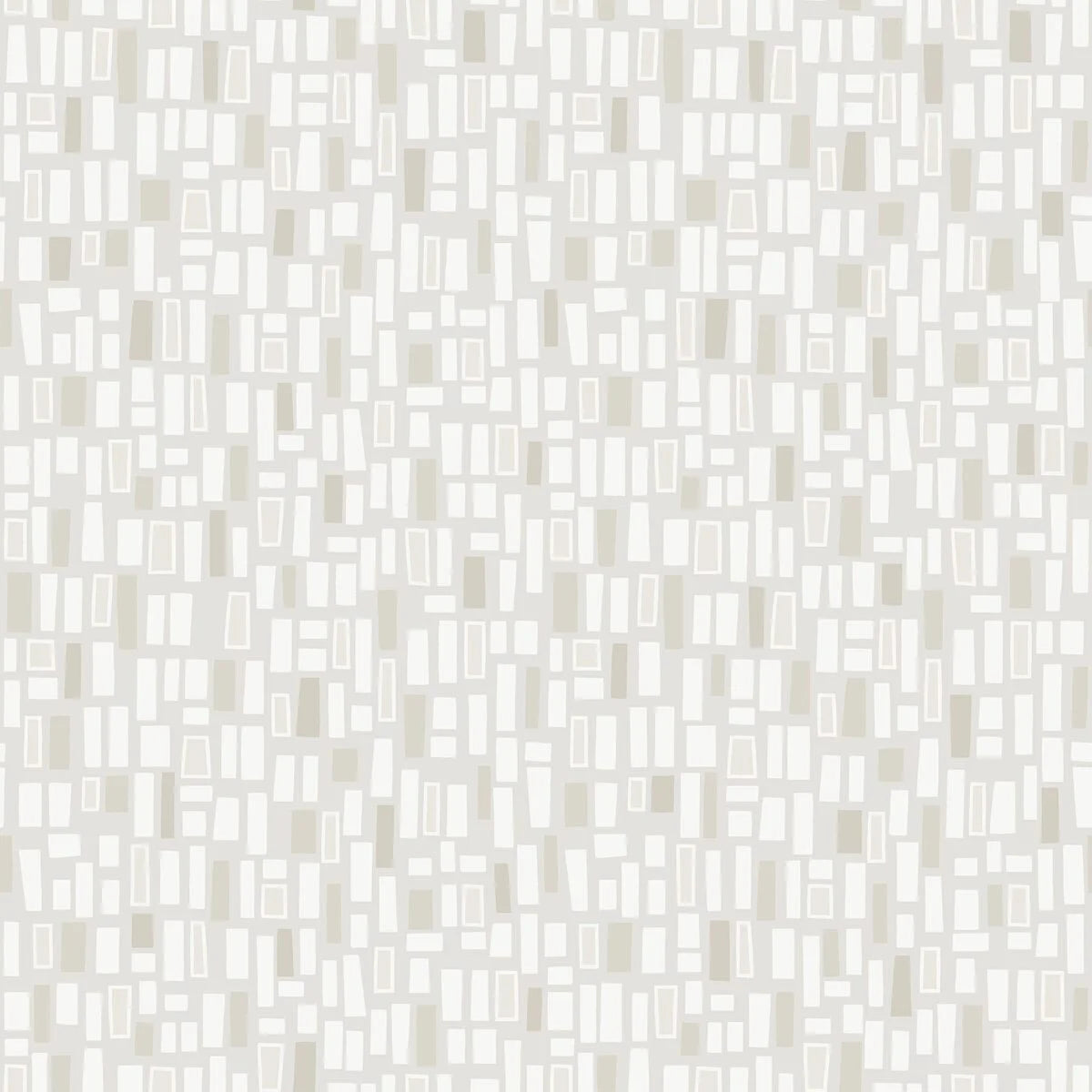 Vlies-Tapete mit geometrischem Muster ELVIS grau-grün mit Weiß