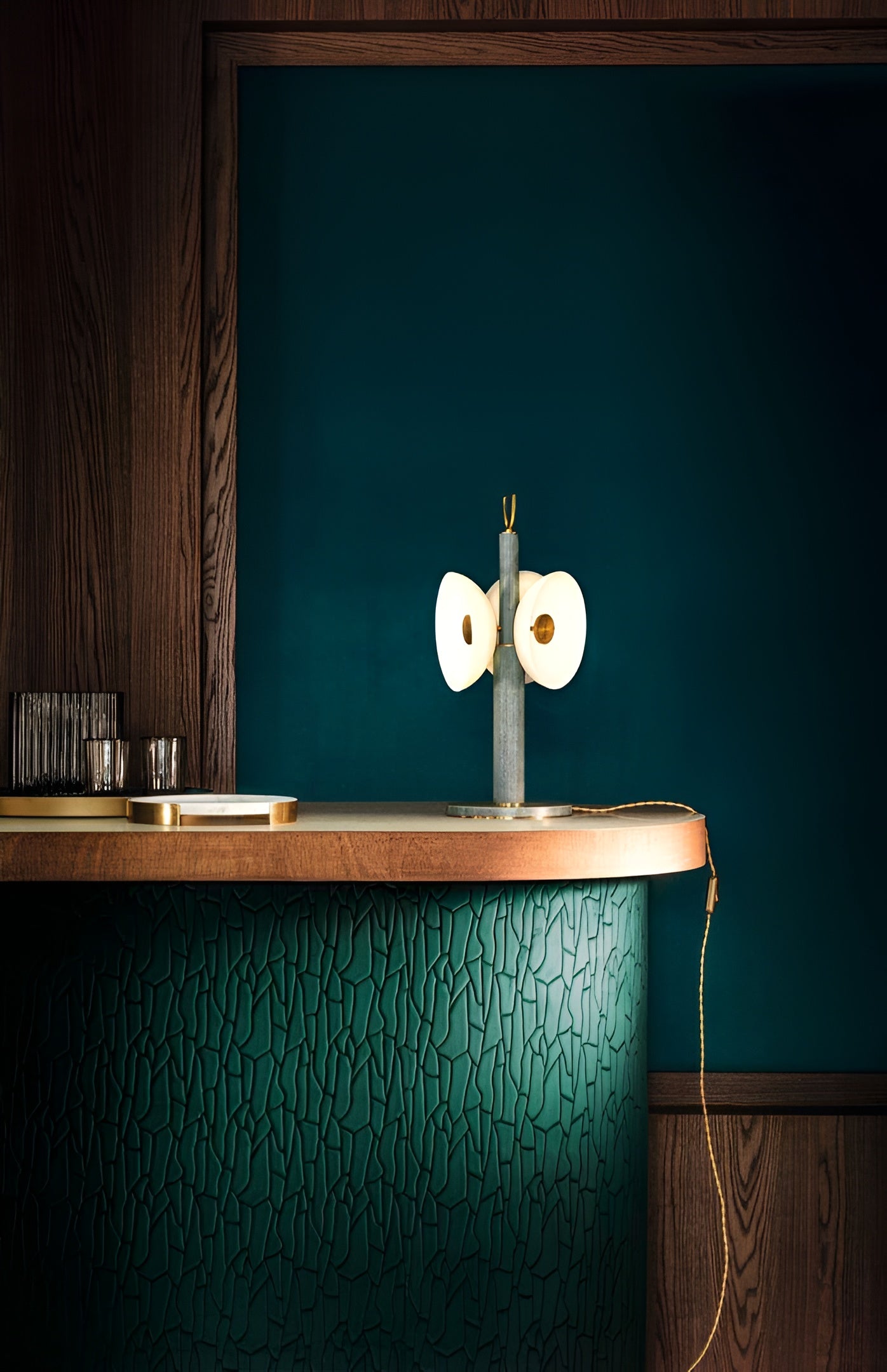 Strukturierte Textiltapete Samt 3D SAIHO - ANTHRAZIT antrazitfarben