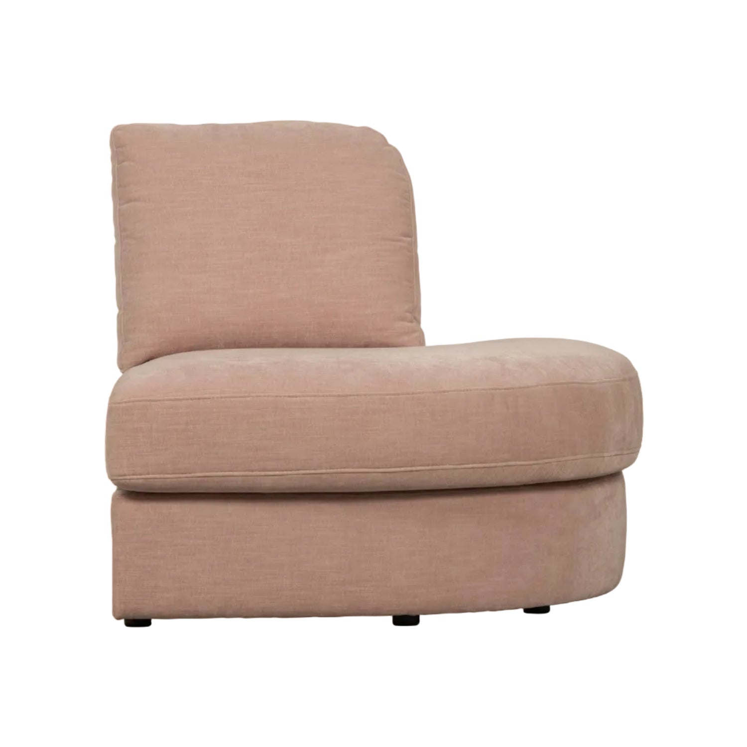 Sofa FAMILY - offenes Modul rechtsseitig rosa