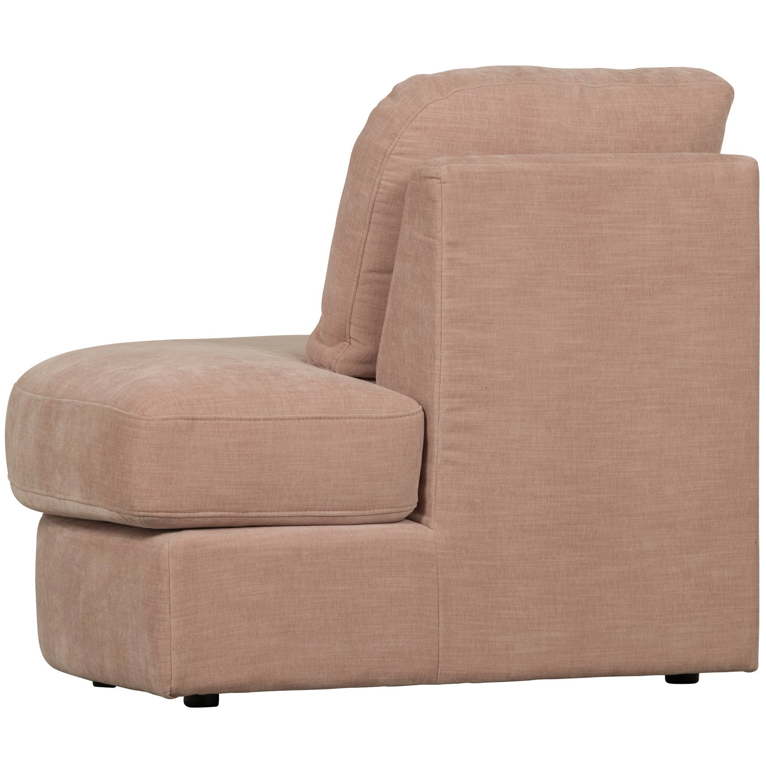 Sofa FAMILY - offenes Modul rechtsseitig rosa