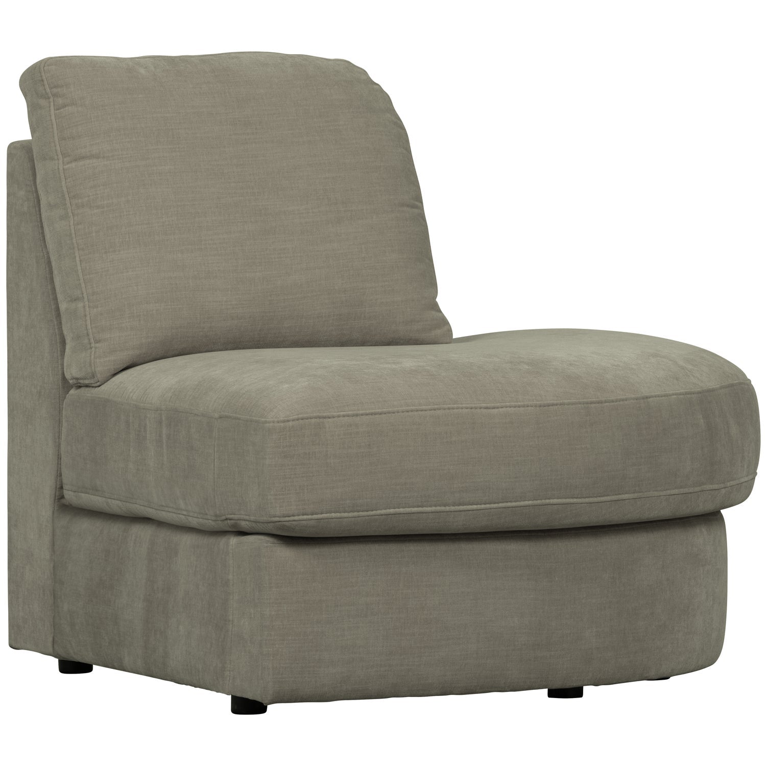 Sofa FAMILY - offenes Modul rechtsseitig warmes Grau