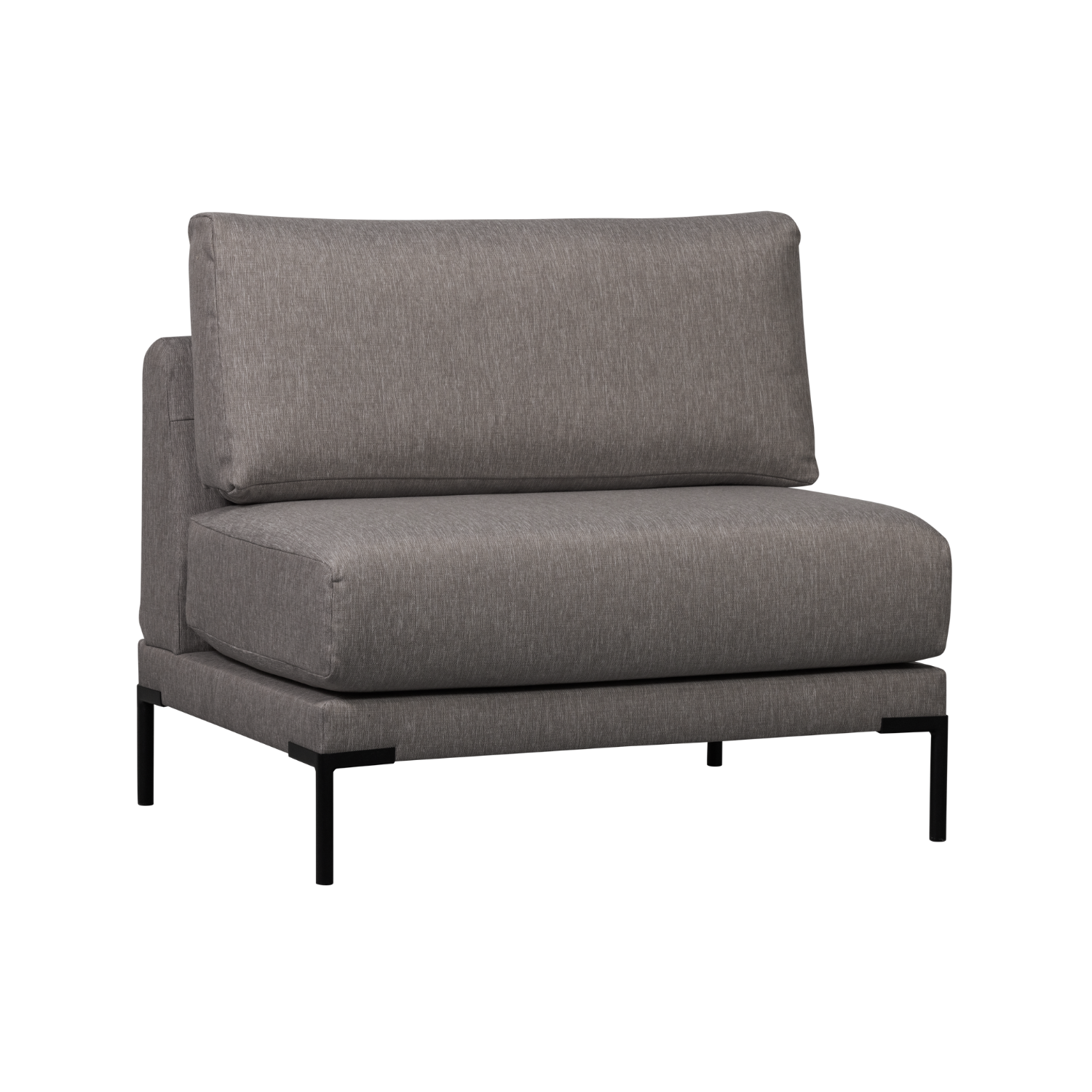 Fotel / moduł COUPLE DINING BENCH szary – Woood