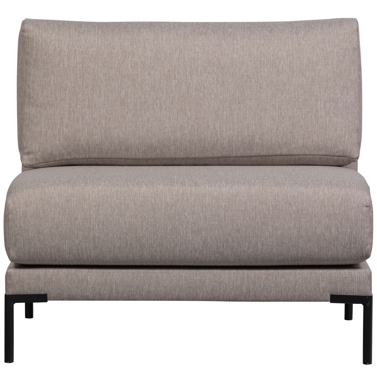 Fotel / moduł COUPLE DINING BENCH taupe do salonu – Woood