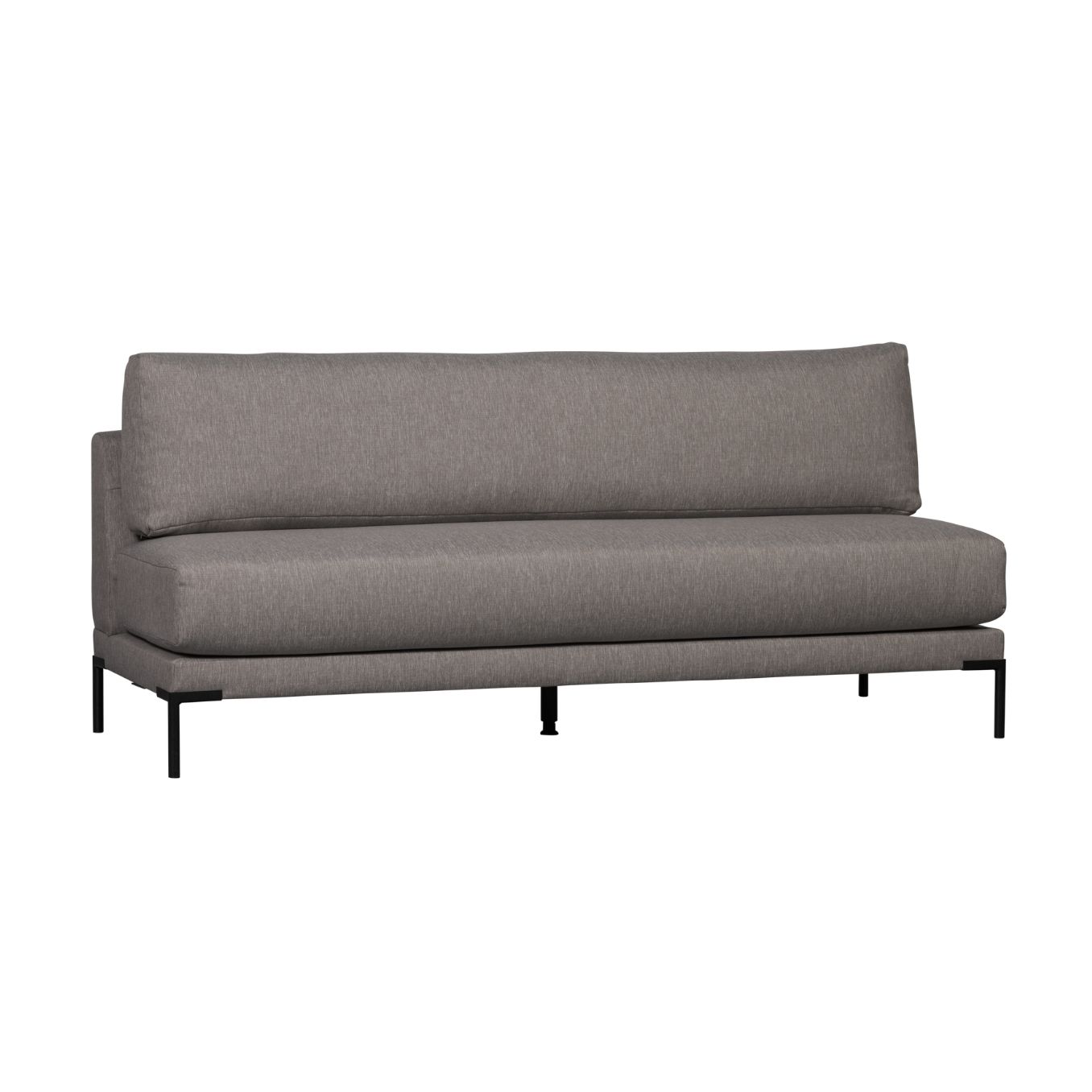 Sofa COUPLE ESSBANK - mittleres Modul grau