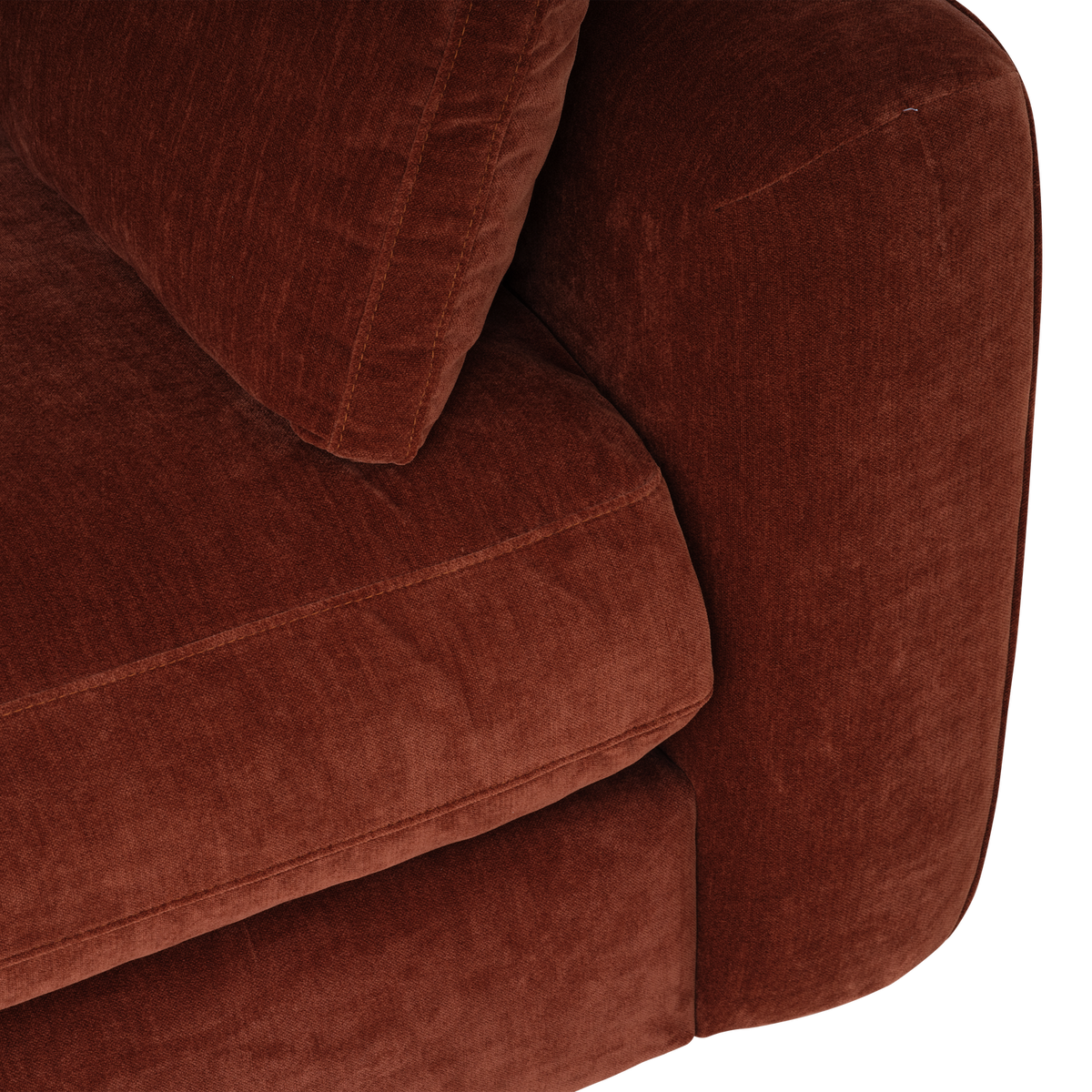 Sofa 3-osobowa CHUNKY szenil brązowy – ujęcie 7