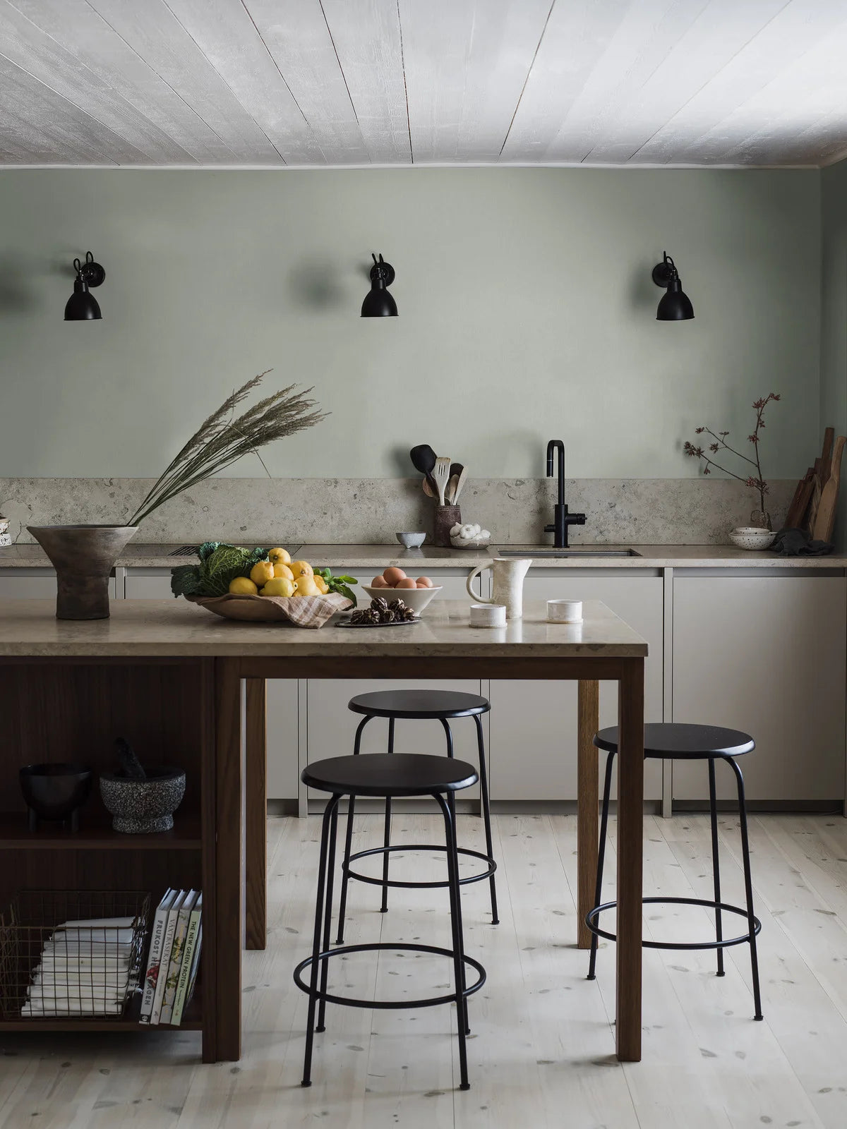 Strukturierte Tapete, die Leinen imitiert - SOFT JADE grau-grün