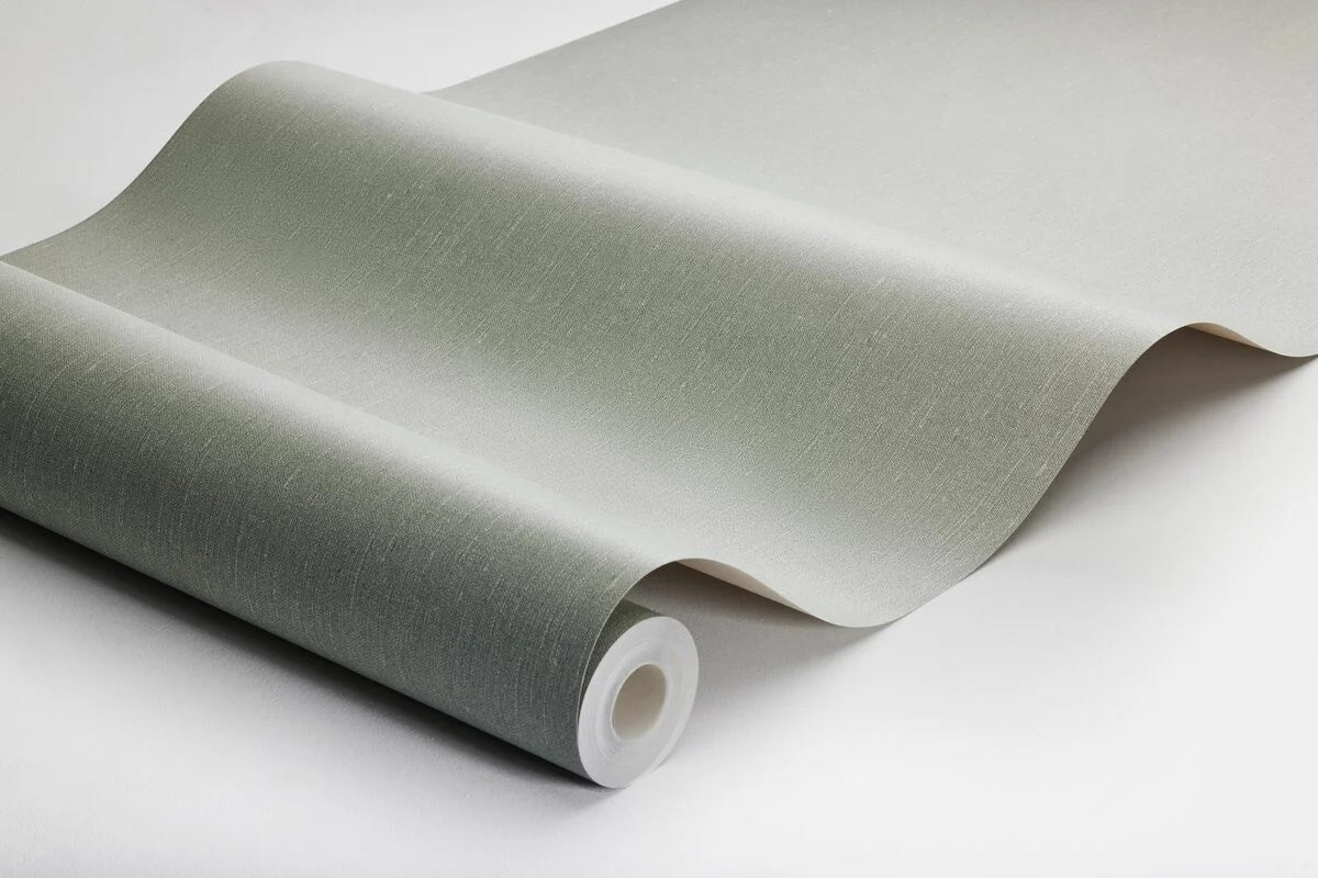 Structural wallpaper imitating linen LINEN - BAY LEAF green khaki