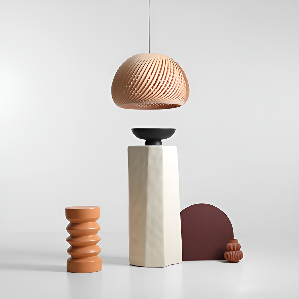 NATURE CROSS Holz-Pendelleuchte